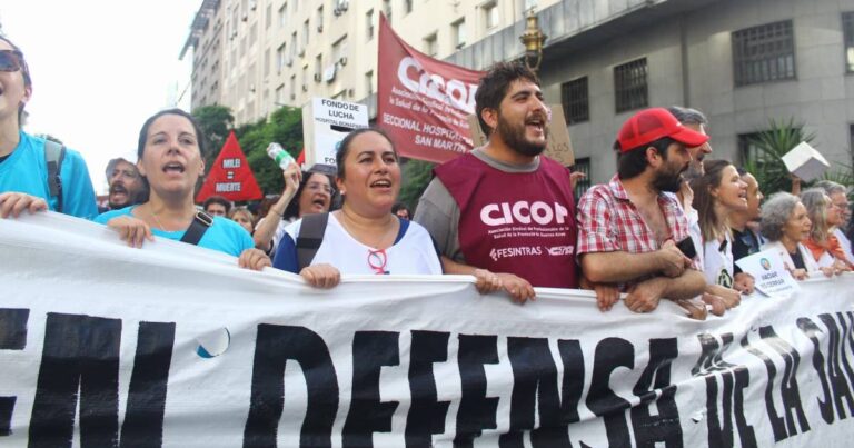 Marcha Federal de Salud. Documento leído en Plaza de Mayo