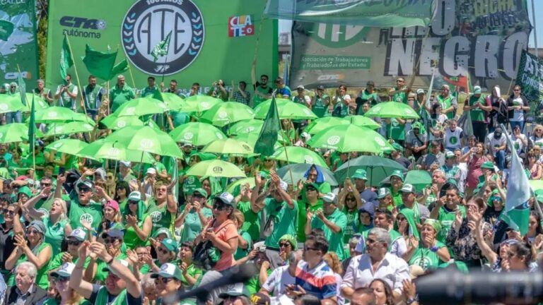 ATE se moviliza en contra del poder judicial