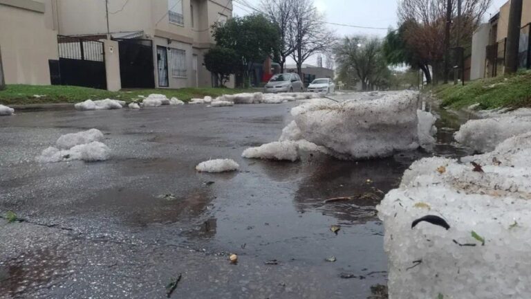 Fotos y video: desastre en La Pampa tras una impresionante caída de granizo