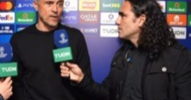 Luis Enrique: abrazo con Sorin y «el campeón no se ha ido»