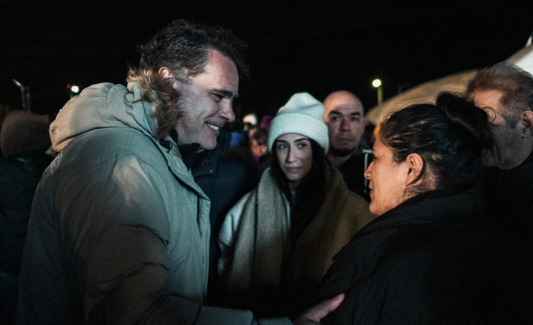 Gustavo Ventura, referente del PAR, durante una declaración a medios.