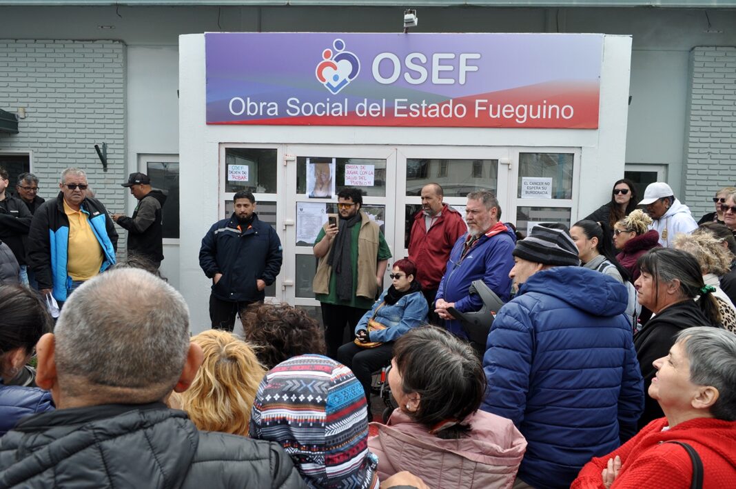 Edificio o símbolo representativo de la Obra Social del Estado Fueguino (OSEF) en Tierra del Fuego