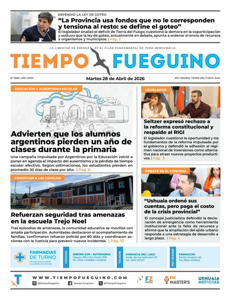 Tiempo Fueguino: 38 años de información plural en Tierra del Fuego