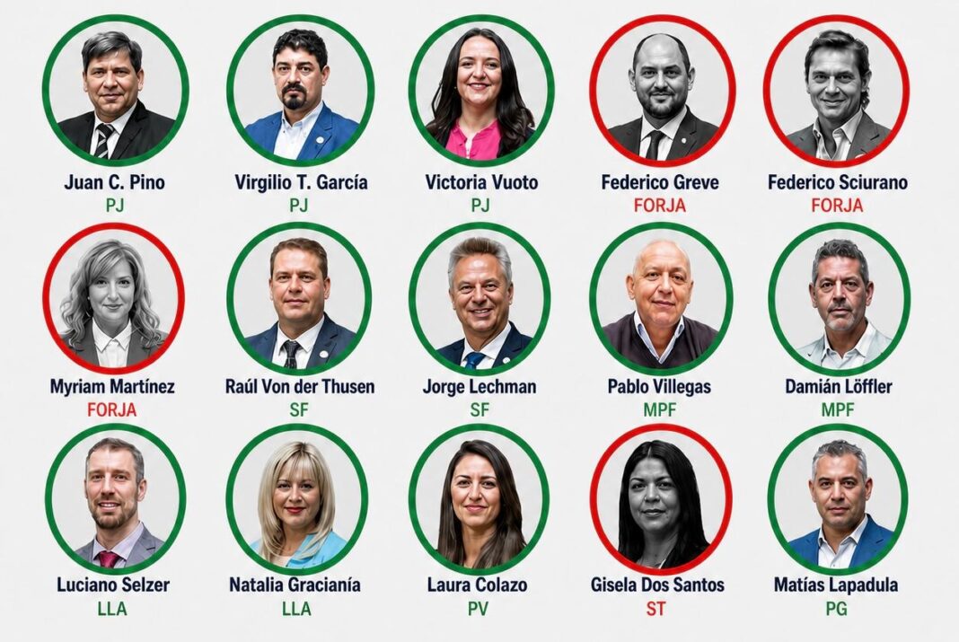 Legislatura de Tierra del Fuego durante sesión de derogación de reforma constitucional