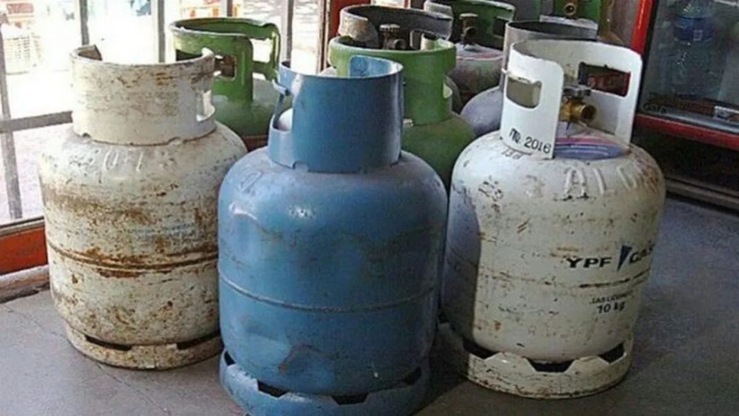 Garrafas de gas envasado en Tierra del Fuego